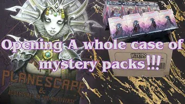 Opening a case of D&D Icons of the Realms: Planescape: Adventures in the Multiverse Mystery packs!
