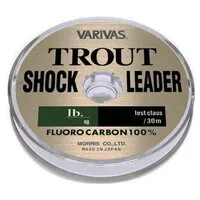 Varivas, Шок-лидер Trout Shock Leader Fluoro, 30м, 0.285мм, 12lb