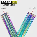 Велосипедные Спицы SAPIM Leader 2.0 Круглые Спицы J Изогнутая / прямая Тяговая Головка Цветные Велосипедные Спицы Велосипедные Спицы с Медными Колпачками