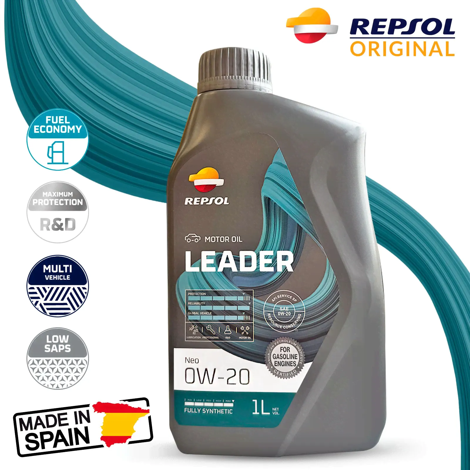 Repsol LEADER NEO 0W-20 Масло моторное, Синтетическое, 1 л-0