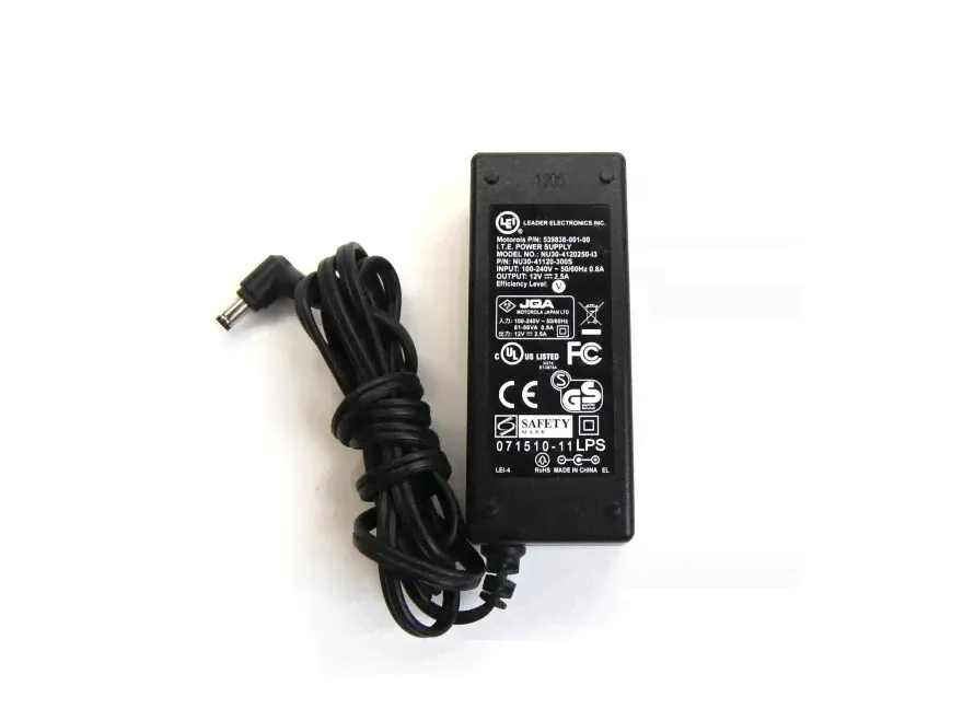 Блок питания 12V 2.5A LEADER-ELECTRONICS (MOTOROLA NU30-4120250-I3)для мониторов, триколор ,видеонаблюдение-0