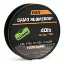 Лидкор без свинцового сердечника FOX Edges Camo Submerge Lead Free Woven Leader 10m