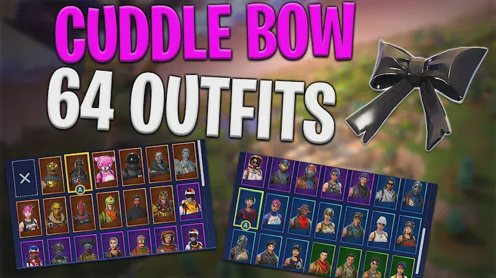 Cuddle Bow Back Bling on 64 Outfits | Cuddle Team Leader - Fortnite