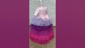 Нарядное платье детское с градиентом