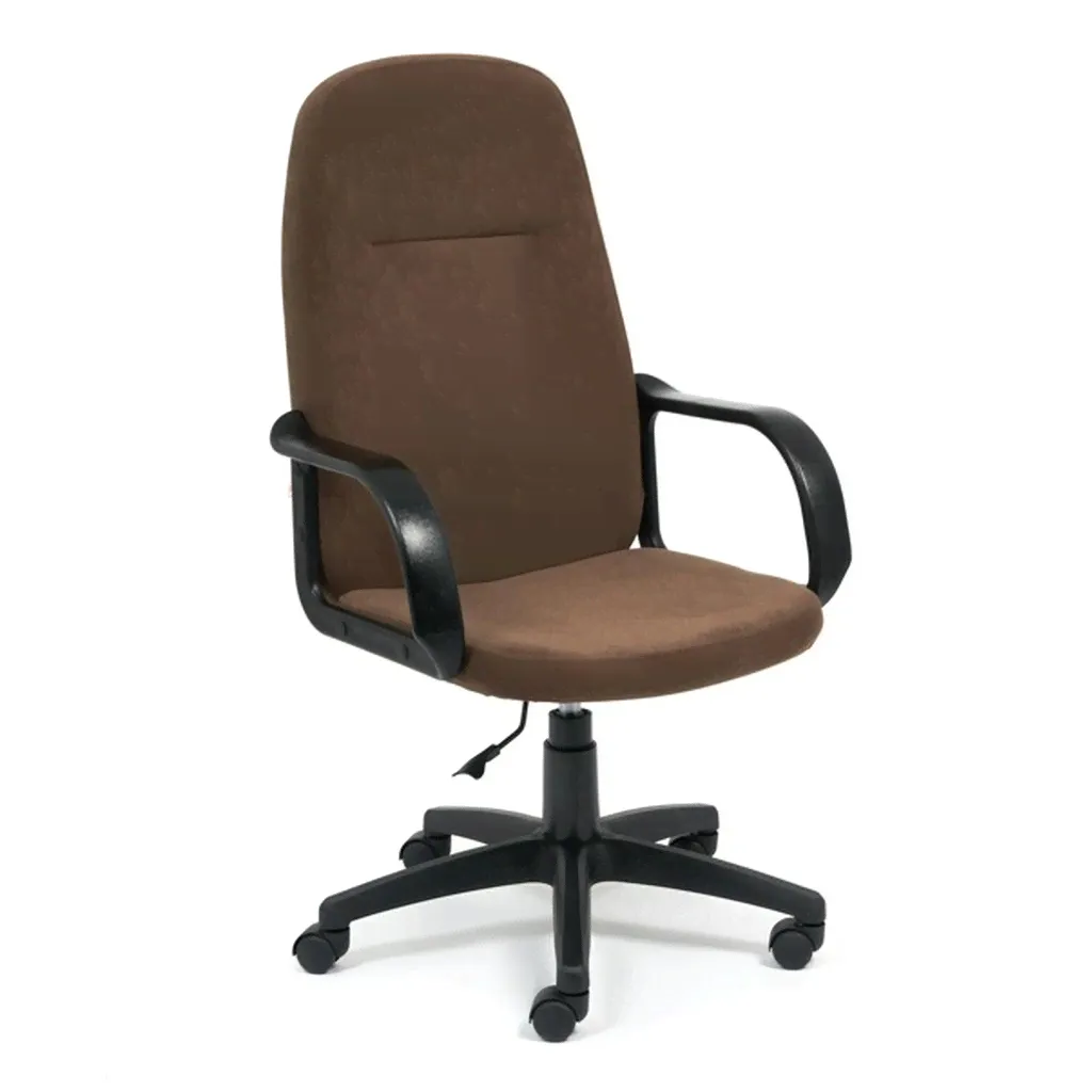 Кресло TetChair LEADER флок, коричневый, 6 15140