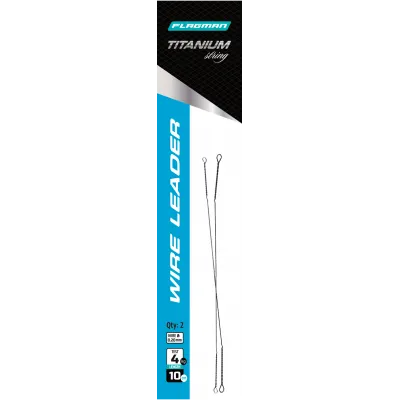 FLAGMAN Поводок скрутка Wire Leader Titan 4кг 10см 0,20мм 2шт