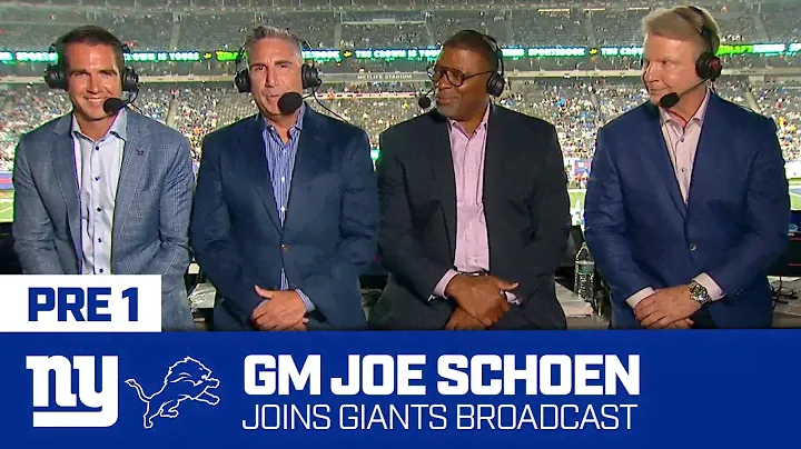 GM Joe Schoen joins Giants vs. Lions Broadcast Booth | New York Giants