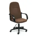 Кресло TetChair LEADER флок, коричневый, 6 15140