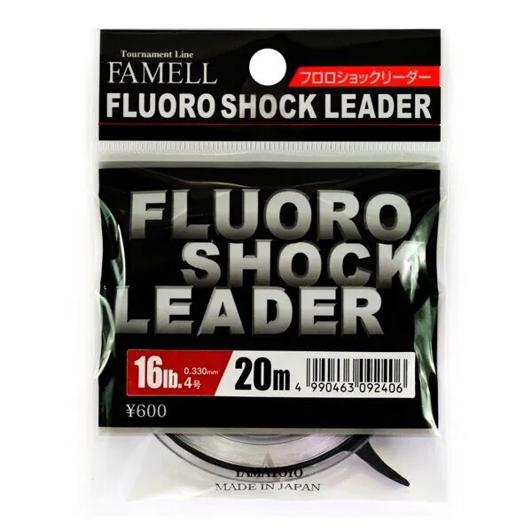 Леска флюрокарбоновая Yamatoyo Fluoro shock leader 20м 0.31мм 3.5 14lb-0