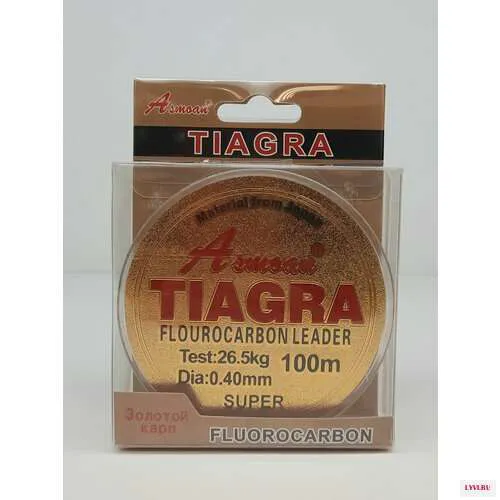 Леска TIAGRA FLUOROCARBON LEADER ASMOAN флюорокарбон 0.40 мм. 26.50 кг. 100 м.
