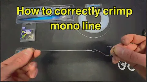 How to correctly crimp mono line