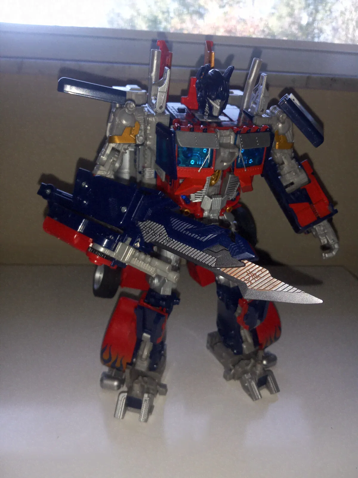 Transformers (2007) movie Optimus Prime leader class complete w instructions