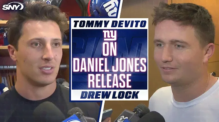 Tommy DeVito and Drew Lock react to Giants' release of Daniel Jones | SNY