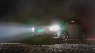 LED в дальний свет Novsight N50 Н1 сравниваю с галогеном Philips