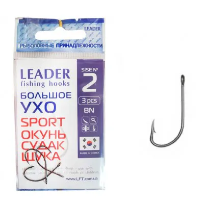 Крючки LEADER Большое Ухо Sport