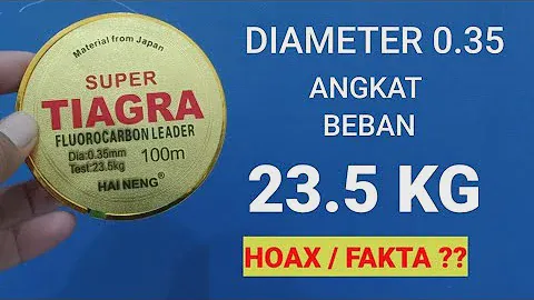 senar pancing murah kuat dan tidak mudah kriting | Senar Fluoro Carbon TIAGRA  Test dan Review