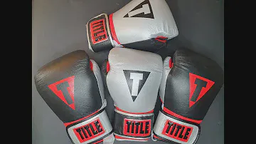 TITLE Boxing Bullet Leather Training Gloves 12 oz-Обзор боксерских перчаток Тайтл пуля 12 унций