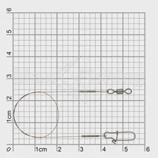 Поводок Metsui Camo Wire Leader AFW 1x7 9кг 15см