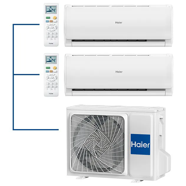 ������� 2023 ���� �����������-������� Haier LEADER Super Match DC Inverter 2 x AS07TS6HRA-M / 2U40S2SM1FA �� 2 ������� 20+20 �2-0