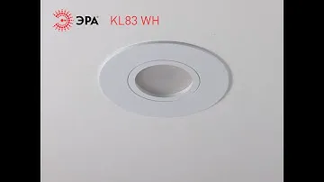 Встраиваемый светильник алюминиевый ЭРА KL83 WH MR16/GU5.3 белый