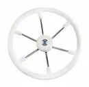 Volanti Luisi Рулевое колесо LEADER TANEGUM белый обод серебряные спицы д. 400 мм