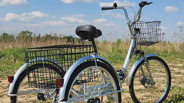 Трёхколёсный складной велосипед Трицикл DOONKAN Trike 24" для взрослых и подростков лучший в 2023