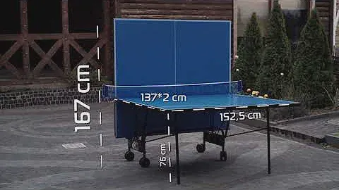 Обзор всепогодного теннисного стола "GSI-sport" модель "Compact Outdoor Alu Line", артикул Gt-4