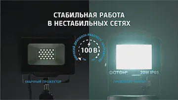ПРОЖЕКТОР СВЕТОДИОДНЫЙ СЕТЕВОЙ "ФОТОН" FL-20W6K65 20ВТ