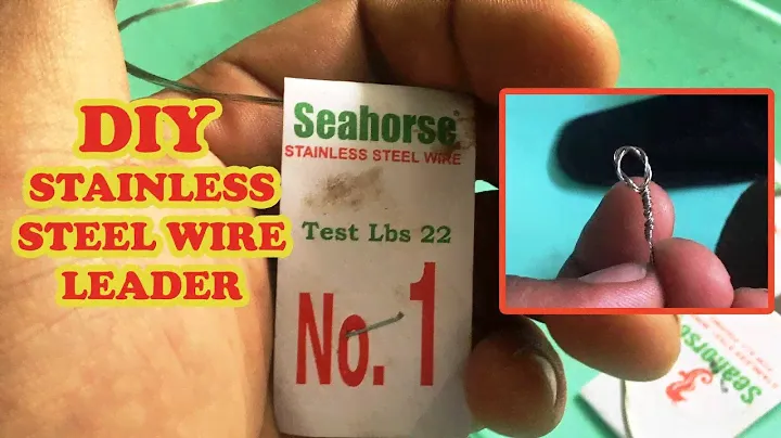 HOW TO DIY Stainless Steel Wire Leader. Trolling for Barracudas (for fishes with sharp teeth)