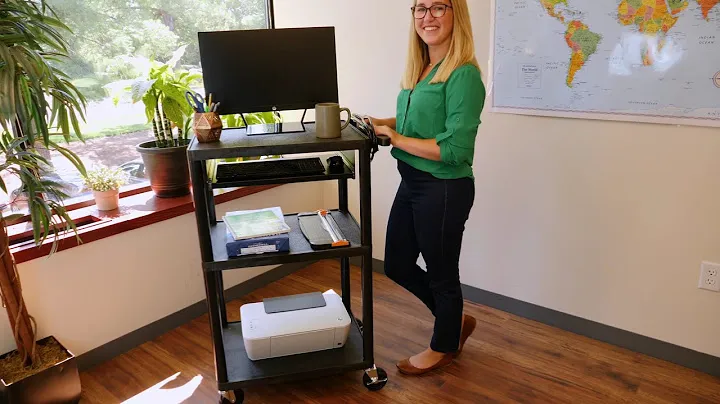 Line Leader AV Cart with Keyboard Tray