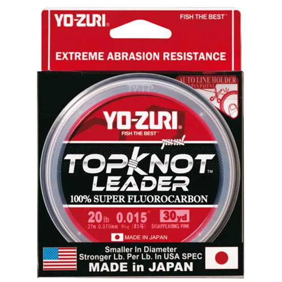 Duel/Yo-zuri, Монолеска Topknot Leader FluoroCarbon 100%, 30yds, 60Lb, 0.70мм, арт.R1234-NC-0