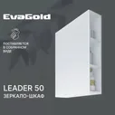 Зеркало для ванной со шкафом EvaGold Leader 50 белое