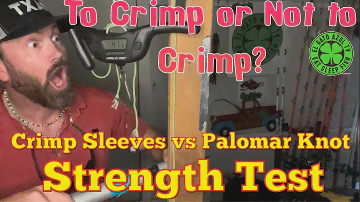 Crimp sleeves vs Palomar Knot strength test.  Crimping your fishing leaders.