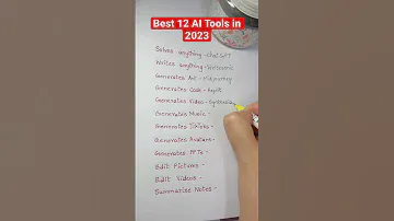 Best 12 AI Tools in 2023