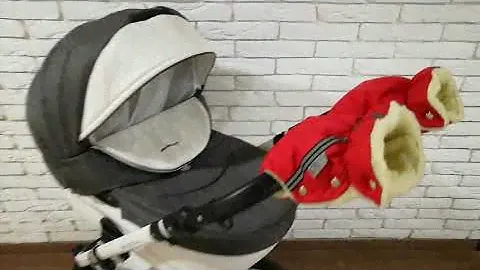 Рукавички Муфта на коляску Ok Style Sport Красный