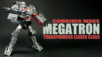 Transformers Combiner Wars Megatron Leader class robot figure review