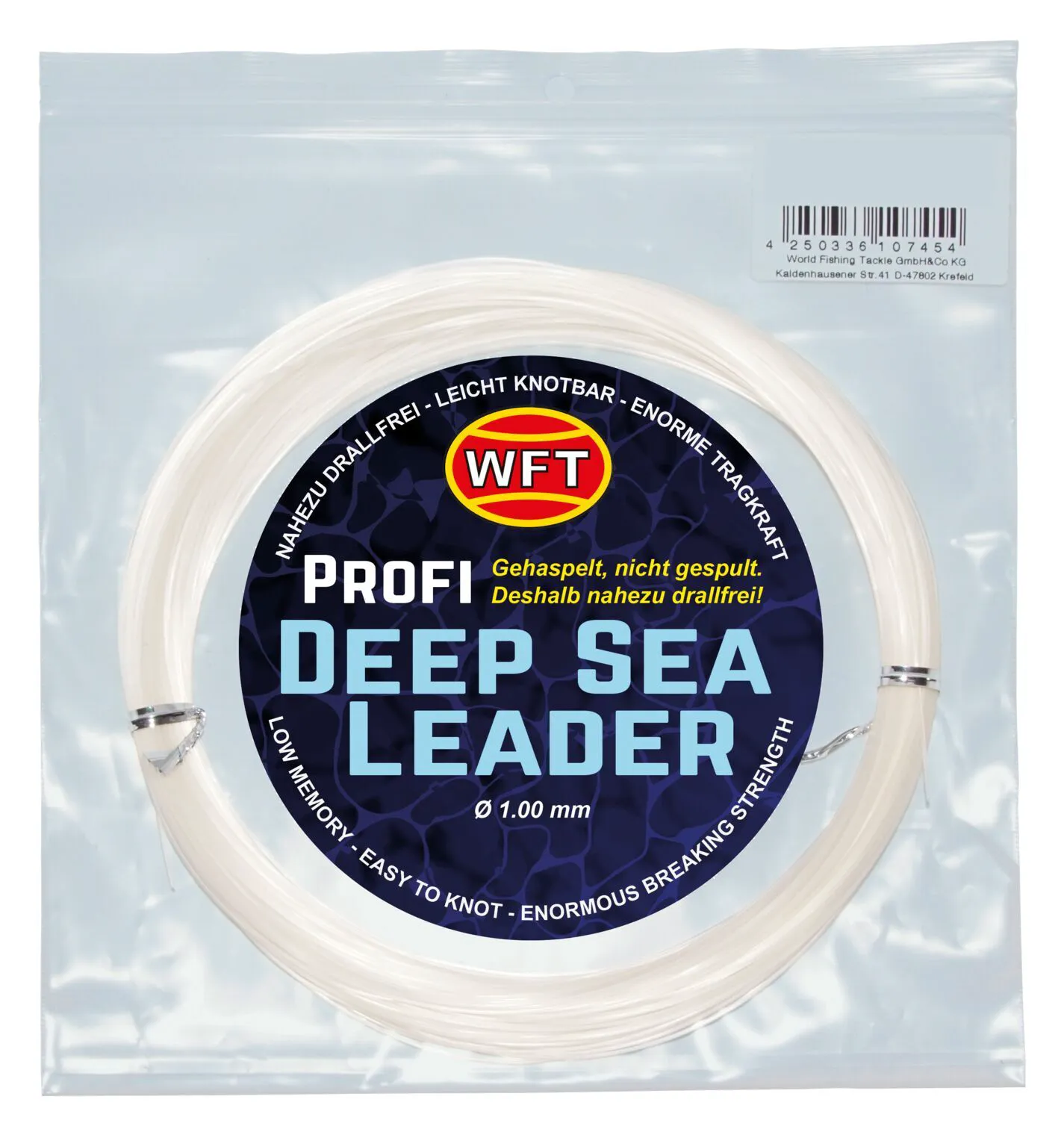 Леска монофильная WFT KG DEEP SEA LEADER Clear 050/120