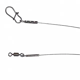 Стальной поводок HITFISH Stainless leader (1*7 нитей) 150мм d 0,21, 5,0 кг (4 шт/уп)-0