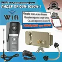 Обзор на WiFi видеодомофон Leader OP-DSN-1080W-1, комплект. Вызывная WiFi видеопанель с управлением замком.