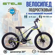 Велосипед детский Stels Leader-230 MD 20" Z010 2023 года серо-черный
