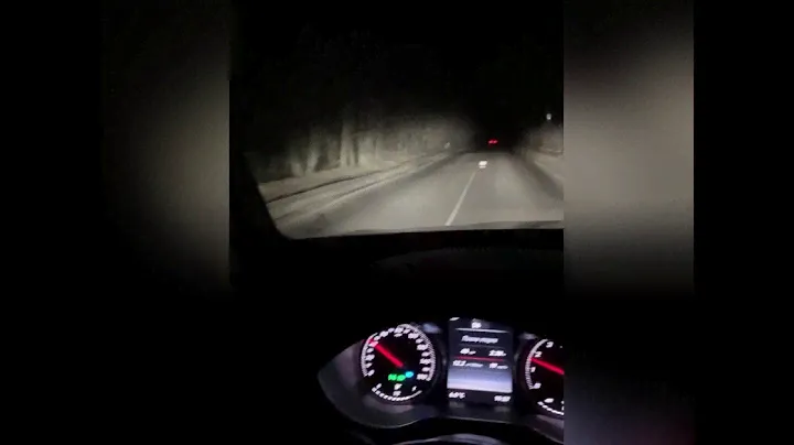 Работа фар Mercedes GLC Intelligent Light System с опцией IHC+, автодальний свет