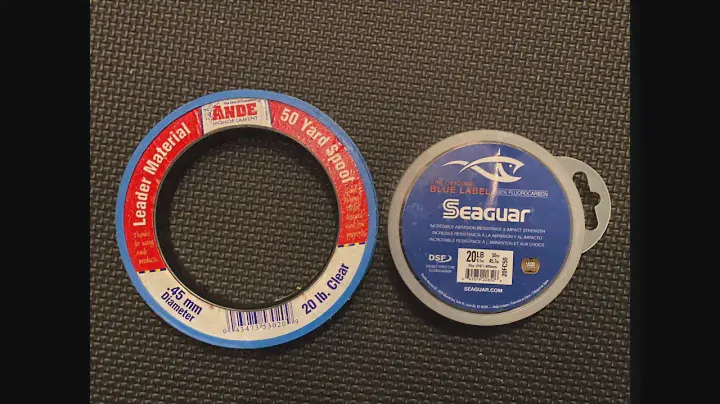 Фторуглерод Seaguar и моноволокно Ande (испытания на истирание под водой)
