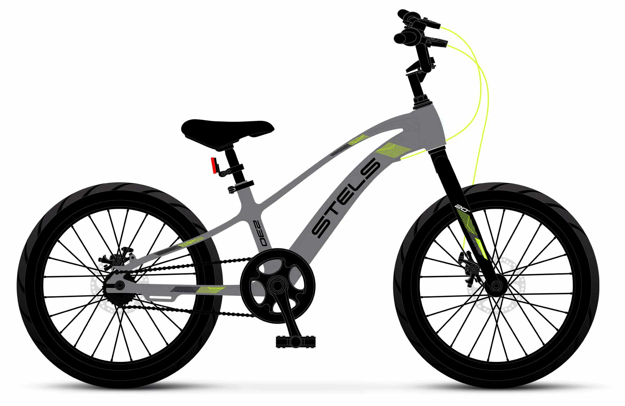 Велосипед Stels Leader 230 MD 20” Z010 Серый/Чёрный - LU098333
