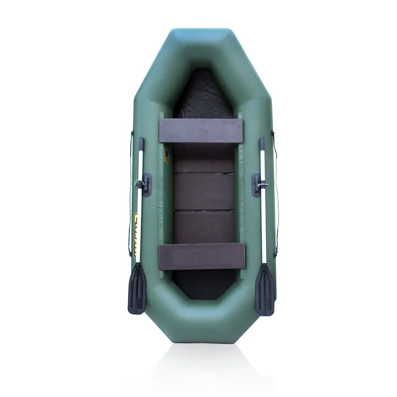 Лодка Leader КОМПАКТ-280 ФС (фанерная слань) гребная ПВХ камуфляж (С-Пб)-0