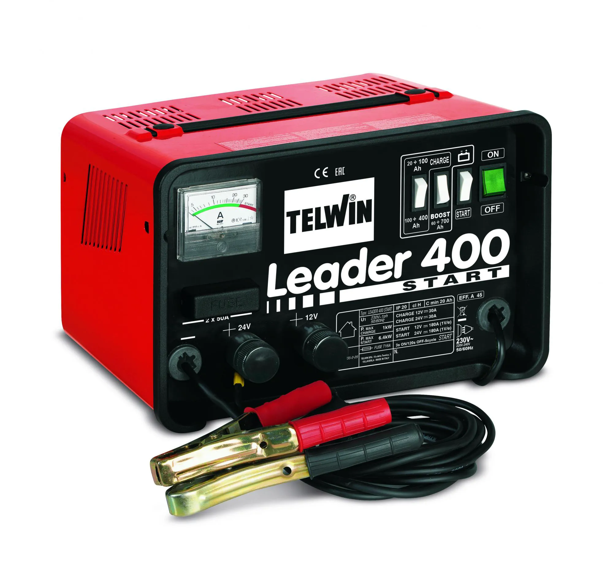 Пуско-зарядное устройство Telwin LEADER 400 Start 230V 12-24V