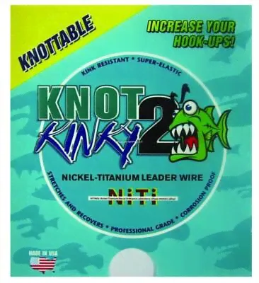 Knot2Kinky Nickel/Titanium Leader Wire 15 ft. 25 Pound NT01015-0