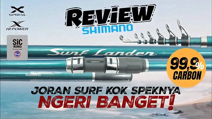 [Terbaru 2023] Joran SHIMANO SURF LANDER 425 CXT ● Blank Spiral X + Hi Power X • Fuji K Guide SiC
