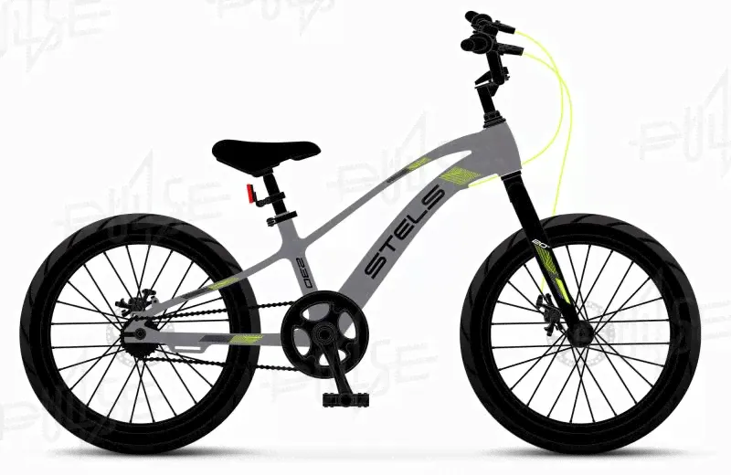 Велосипед Stels Leader 230, колесо 20", серый/черный, рама 10,2"