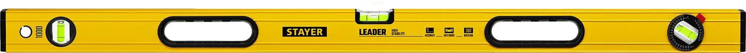 Уровень строительный фрезерованный 1000 мм Stayer LEADER 3466-100_z01