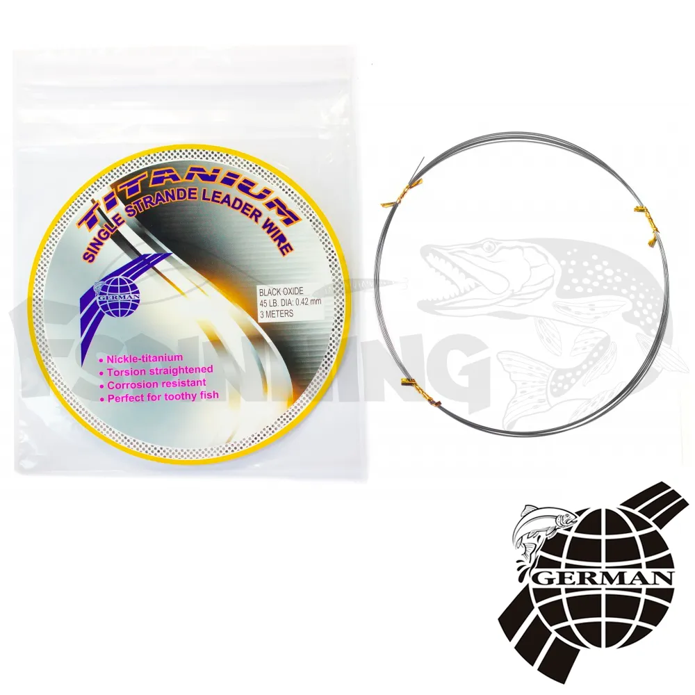 Поводковый материал German Titanium Single Strande Leader Wire 3m #0.42mm 20kg-0